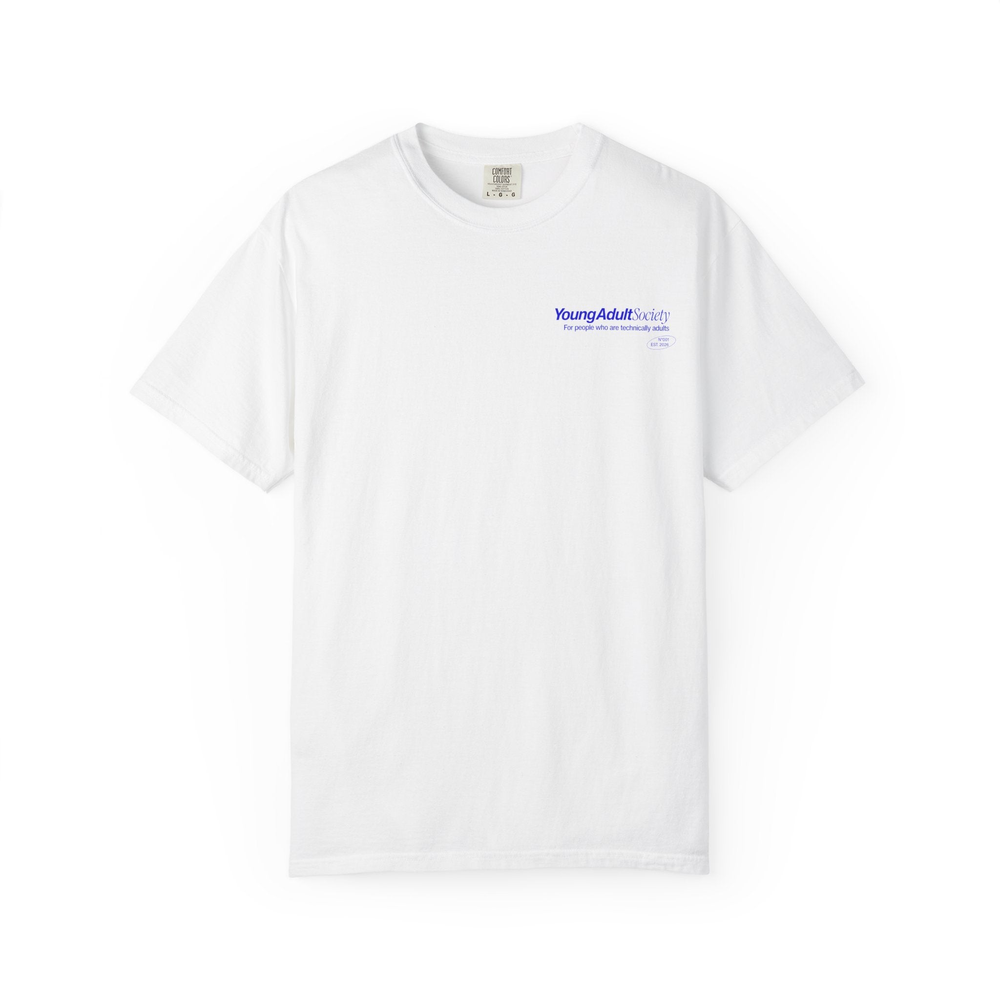 Minimalist "Young Adult" Chest Logo T-Shirt