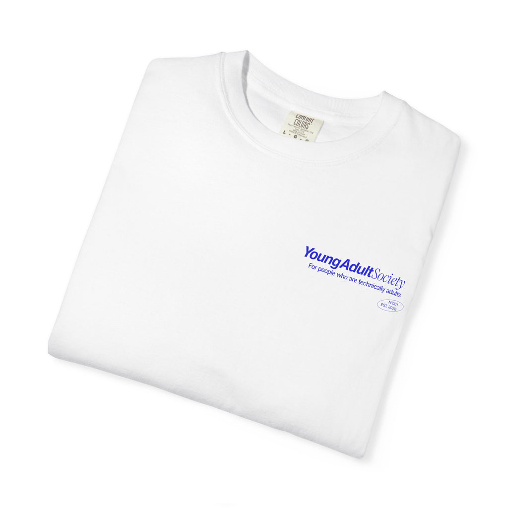 Minimalist "Young Adult" Chest Logo T-Shirt