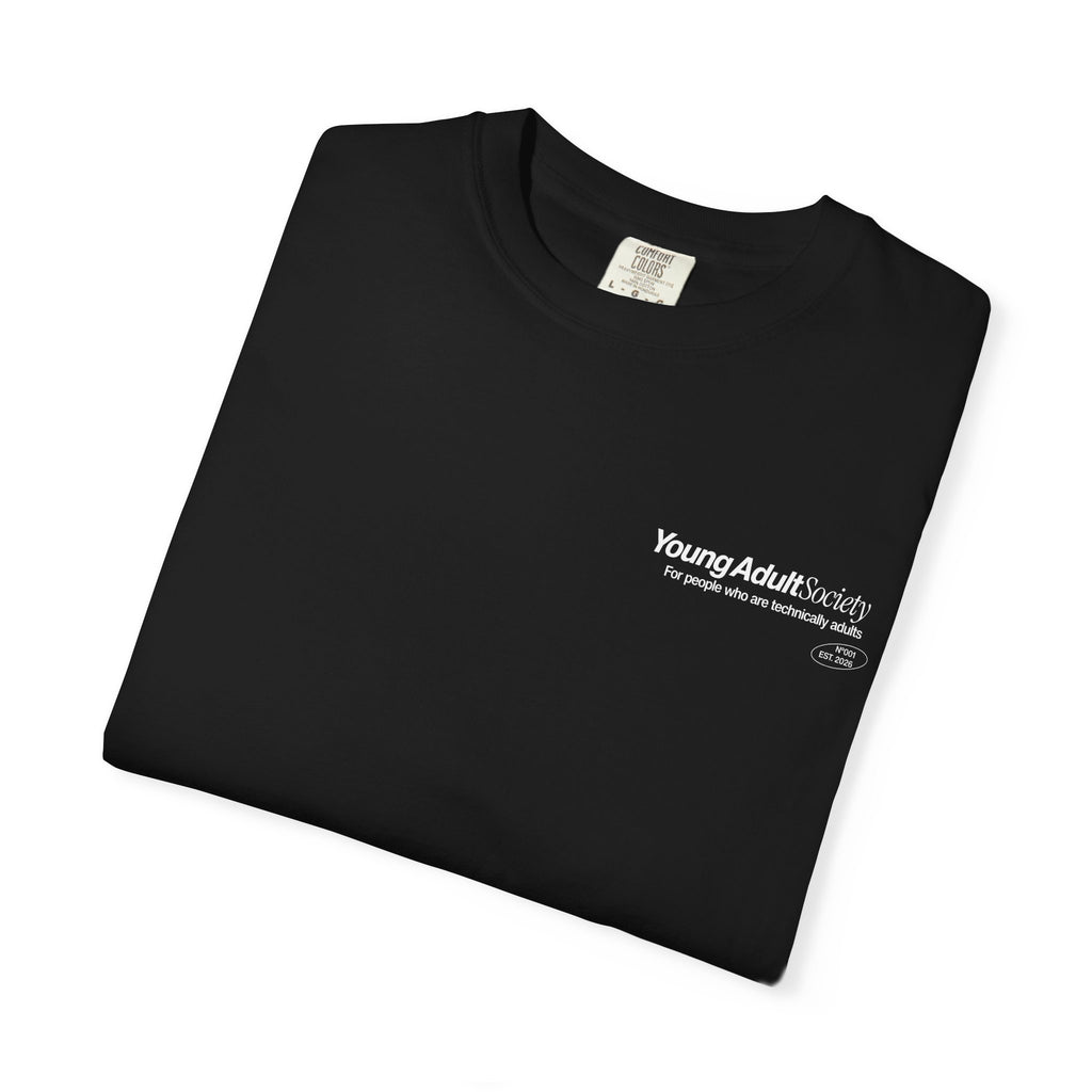 Minimalist "Young Adult" Chest Logo T-Shirt
